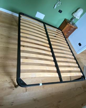 Letto matrimoniale doghe in legno 160x190