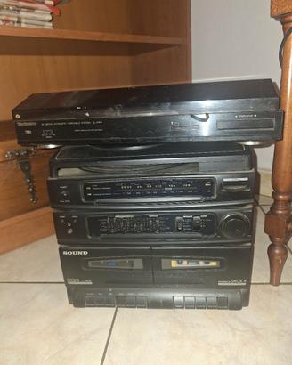 lettore cassette e giradisco 