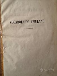 Vocabolario Friulano Jacopo Pirona del 1871