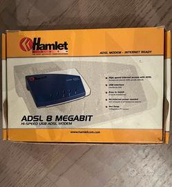 Modem ADSL vintage Hamlet con libretto istruzioni