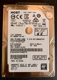 Hard Disk HGST 2.5” SATA 1TB - Pc/Notebook/Ps4