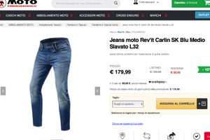 pantaloni jeans moto revit 48/50 nuovi