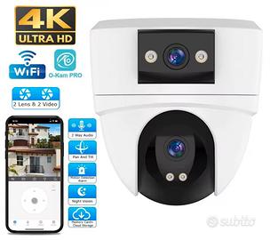 telecamera wifi doppio obiettivo 10 mp