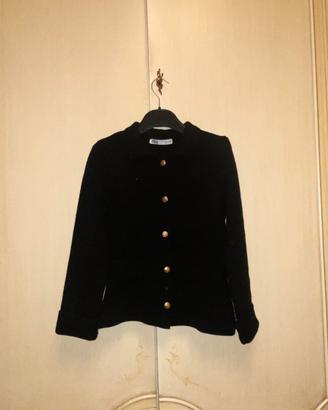 Giacca Zara nera con bottoni oro XS elegante 🖤