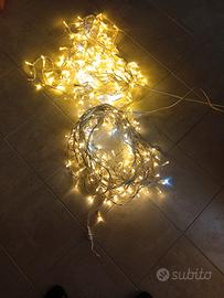 4 catene luminose led natalizie da esterno 