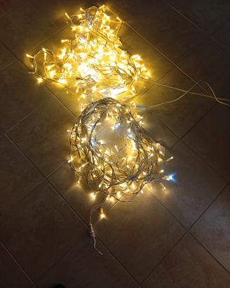 4 catene luminose led natalizie da esterno 