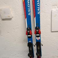 sci Salomon bambini con racchette 