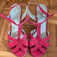 SANDALI ROSSI CON TACCO 9 NUMERO 37