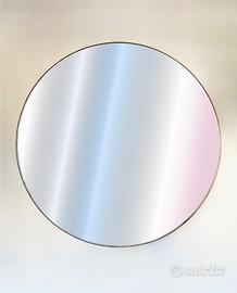 Specchio tondo con profilo in ottone - Ø 120 cm