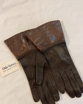 Guanti donna in vera pelle liscia misura 8
