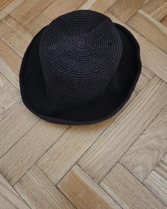 cappello in cotone marrone xs