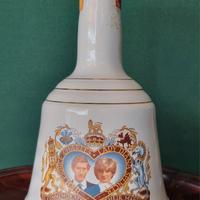 Bell decanter commemorativo Charles+Lady D