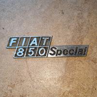 Targhetta originale Fiat 850 Special 