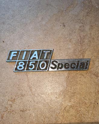 Targhetta originale Fiat 850 Special 