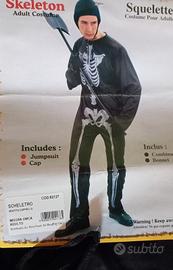abito scheletro carnevale 