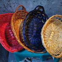 Lotto cestini natalizi colorati nuovi