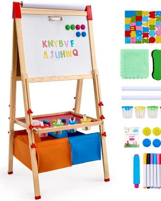 Cavalletto da Arte per Bambini 3 in 1 in Legno