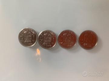 Lotto 4 Monete 1 Fiorino Olanda 1970 1972 1980