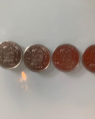 Lotto 4 Monete 1 Fiorino Olanda 1970 1972 1980