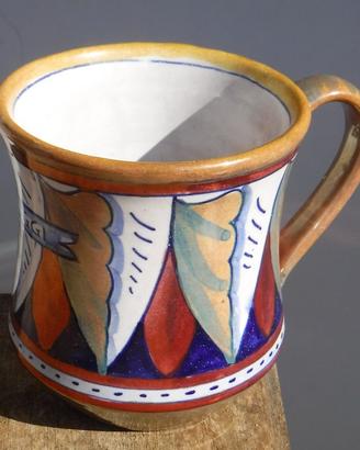 Tazza vintage decorata a mano