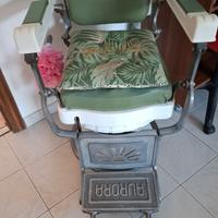 poltrona vintage da barbiere