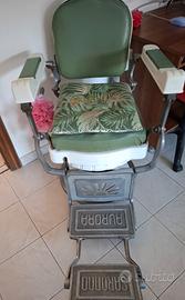 poltrona vintage da barbiere