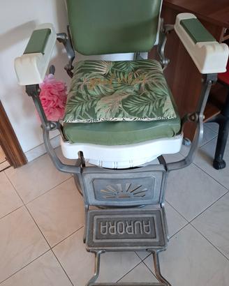 poltrona vintage da barbiere