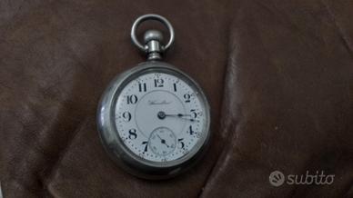 antico orologio da taschino Hamilton argento