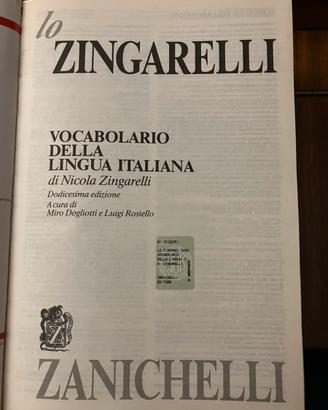 Vocabolario Italiano