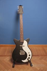 Danelectro Chitarra Elettrica 12 Corde Nera