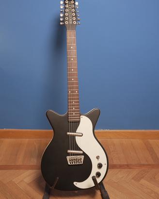 Danelectro Chitarra Elettrica 12 Corde Nera