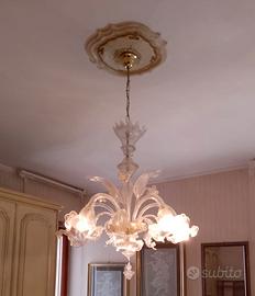 Lampadario in vetro di Murano
