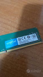 Crucial RAM 4GB DDR4 2666MHz CL19 4GB DESKTOP
