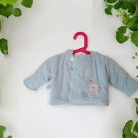 Cappottino ciniglia azzurro OVS 1-3 mesi neonato