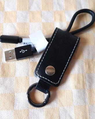 Cavo dati USB per Iphone Ipad con portachiavi