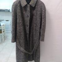 Cappotto da uomo in lana vintage spigato taglia 48