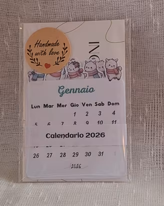 calendari da tavolo artigianali 