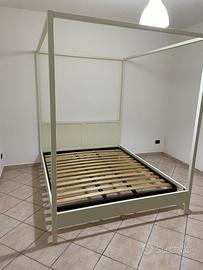 Struttura letto matrimoniale baldacchino + rete