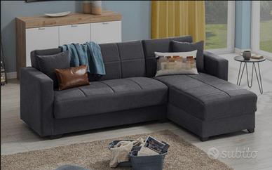 Divano letto angolare con penisola