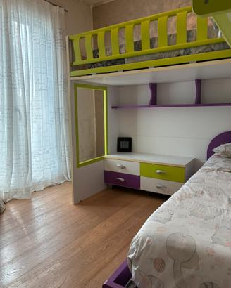 Cameretta bambini con soppalco Moretti Compact