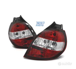 FANALI RENAULT CLIO 3 05-09 LOOK LEXUS ROSSO BIANC