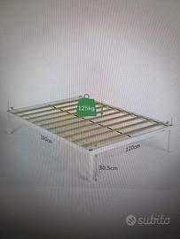 Rete a doghe una piazza e mezza 120*190 bianca