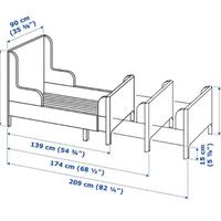 Coppia letti ikea allungabili