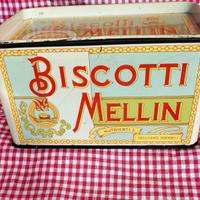 Latta Mellin Biscotti Scatola Vintage Anni 70