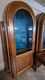 Porte interne legno massello con vetro