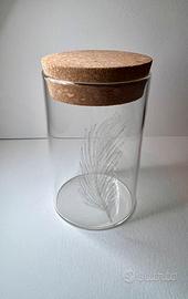 Barattolo di Vetro Inciso