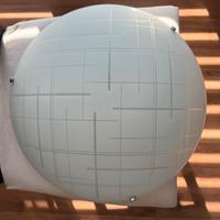 Plafoniera vetro satinato 40 cm moderna