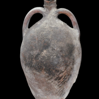 ANFORA A DUE MANICI IN TERRACOTTA MOLTO ANTICA