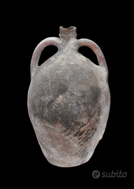 ANFORA A DUE MANICI IN TERRACOTTA MOLTO ANTICA