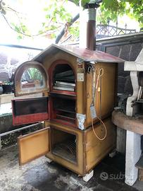 Fornoa casetta  a legna acciaio inox ventilato.